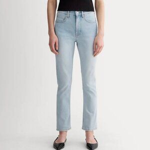 Everlane OG Cheeky Jean Sz 28 Ankle 26.5" inseam EUC Light Wash "Light Sky"